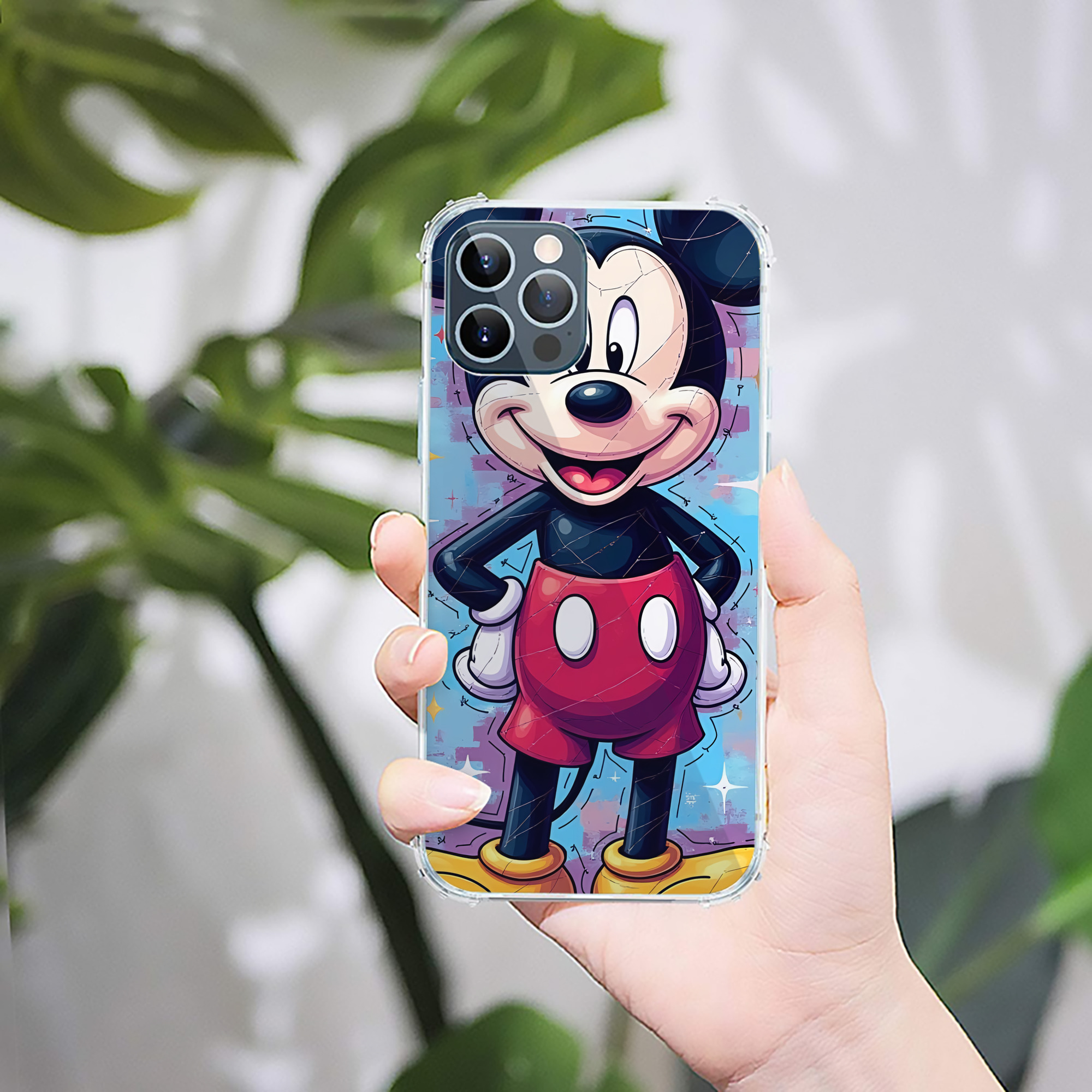 ミッキーマウス Mickey Mouse 【iPhone 12シリーズ対応】透明スマホケース（クリアソフトケース）